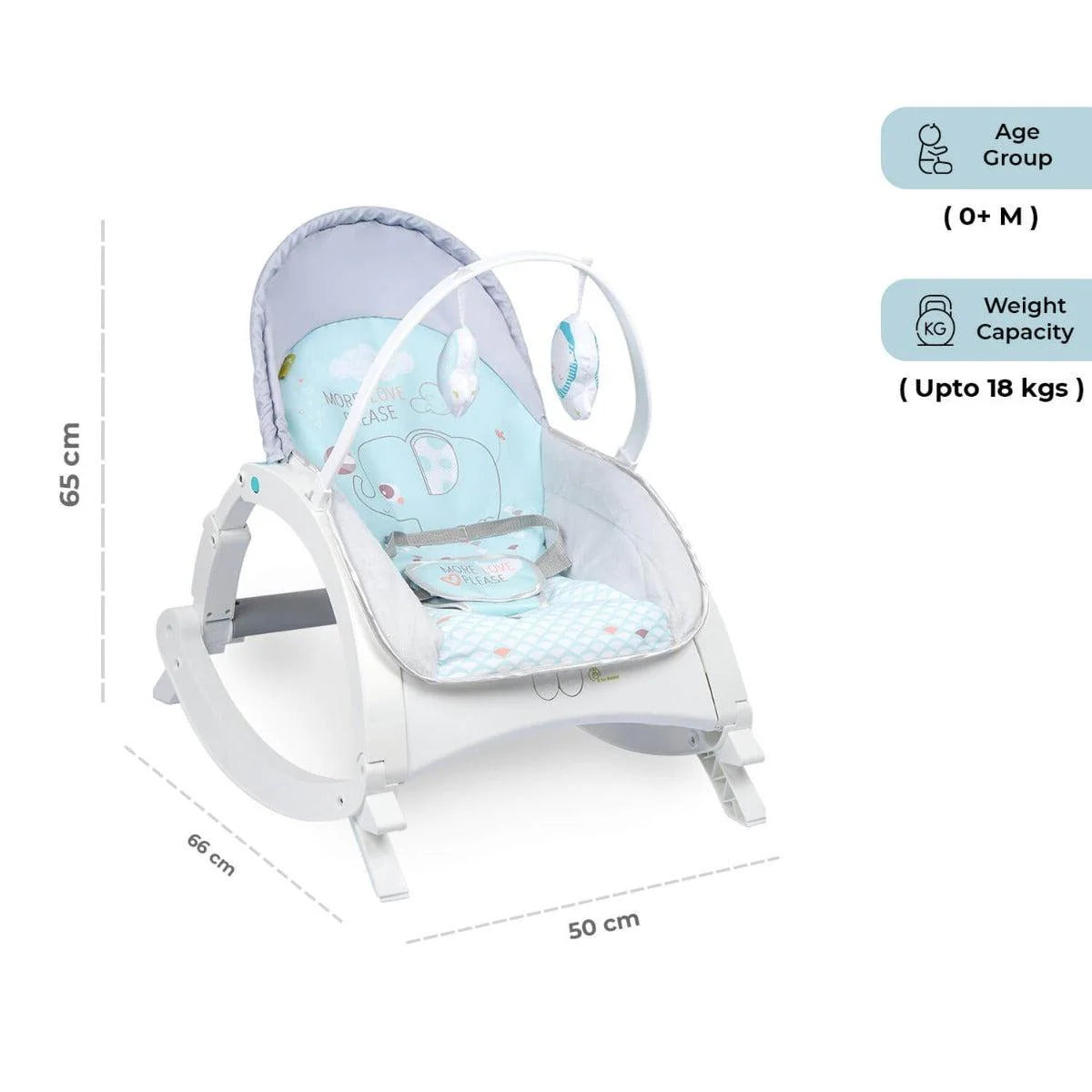 Baby Rocker Bouncer - Pink | uSmile.toys www.usmile.toys